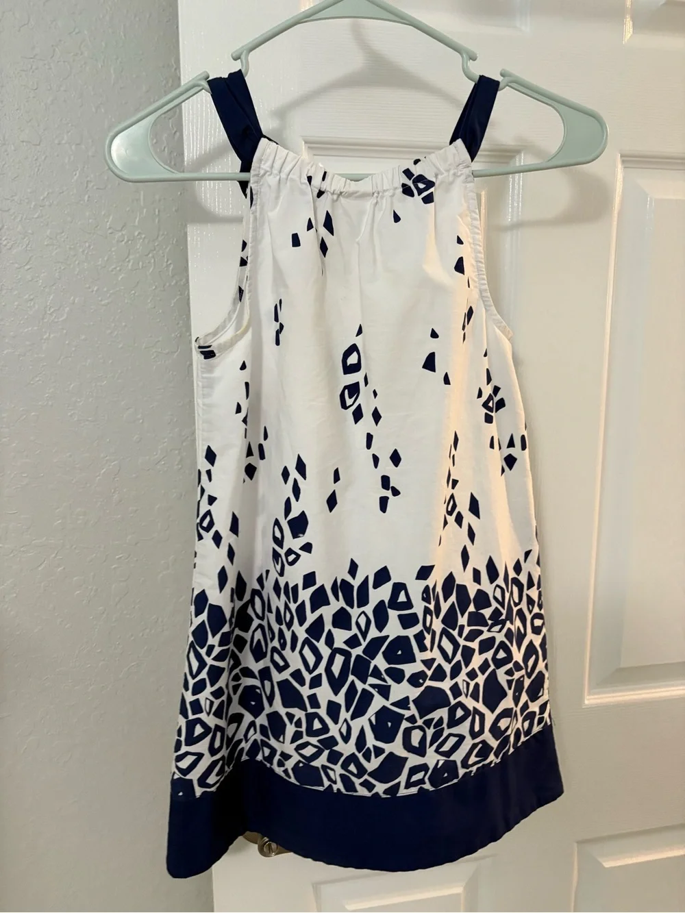 Gymboree Blue Safari Zebra Print Dress Girls Size 8
